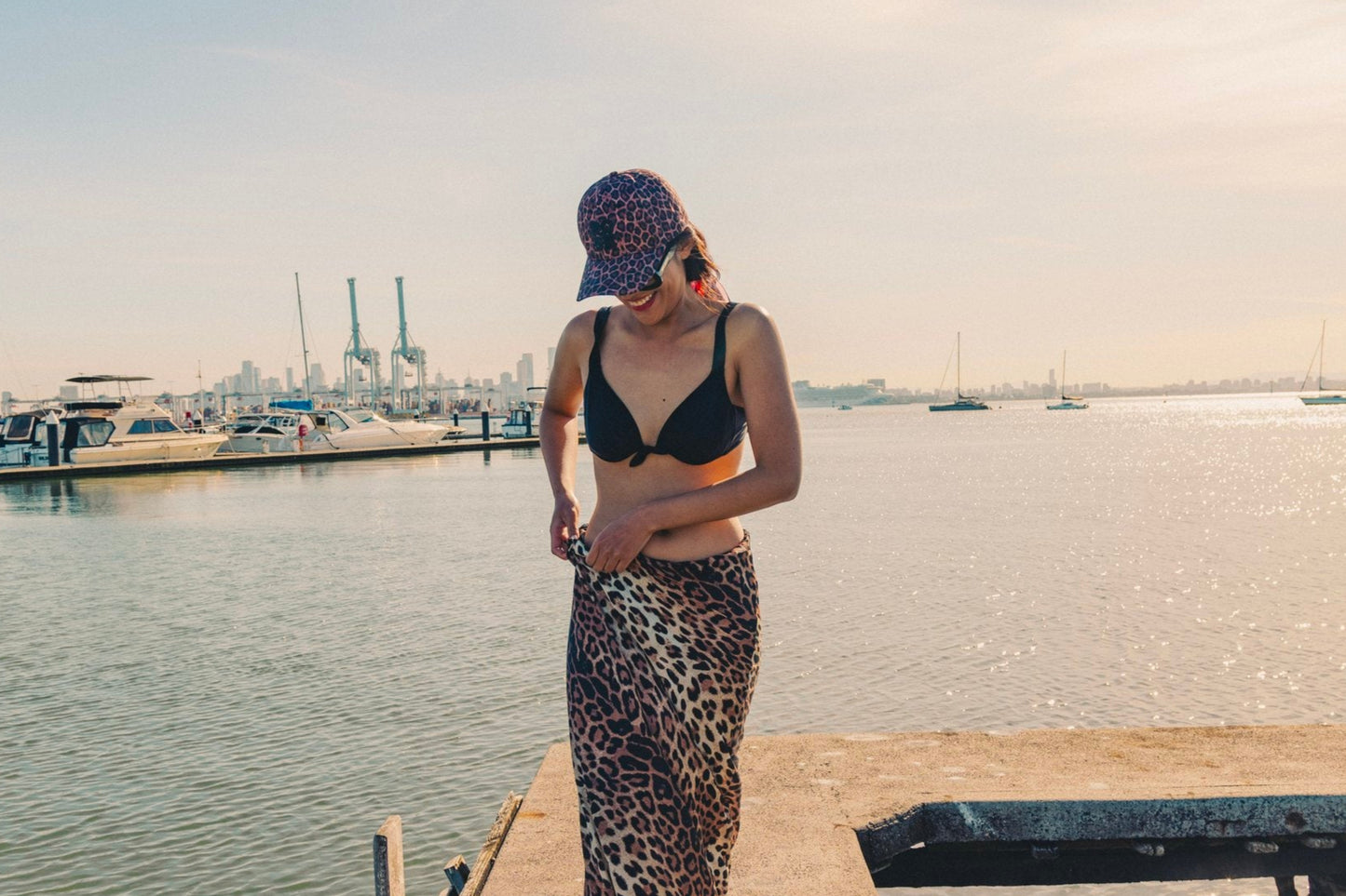 WT LEOPARD CAP