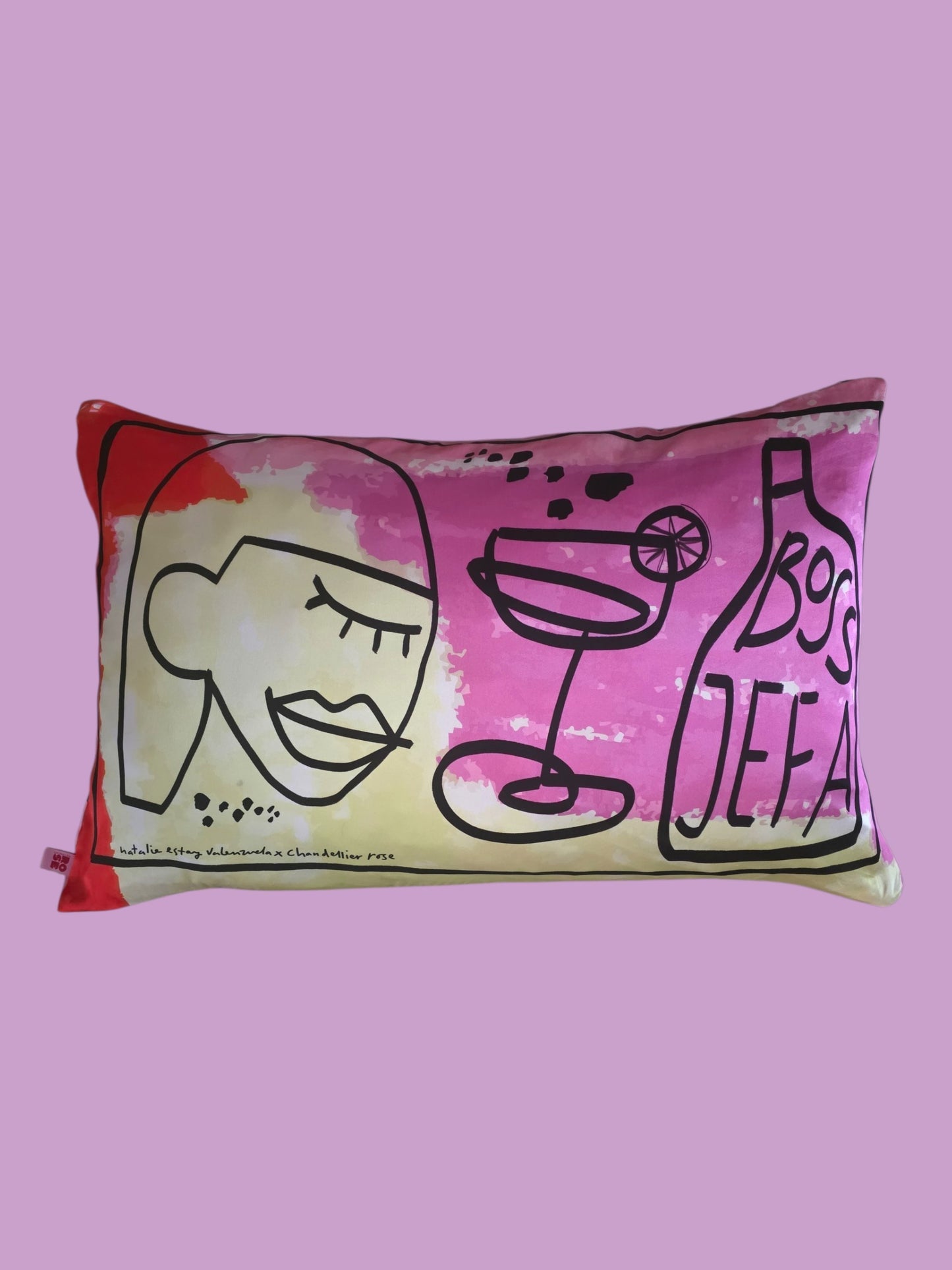 Spicy Margarita - reversible silk pillowcase