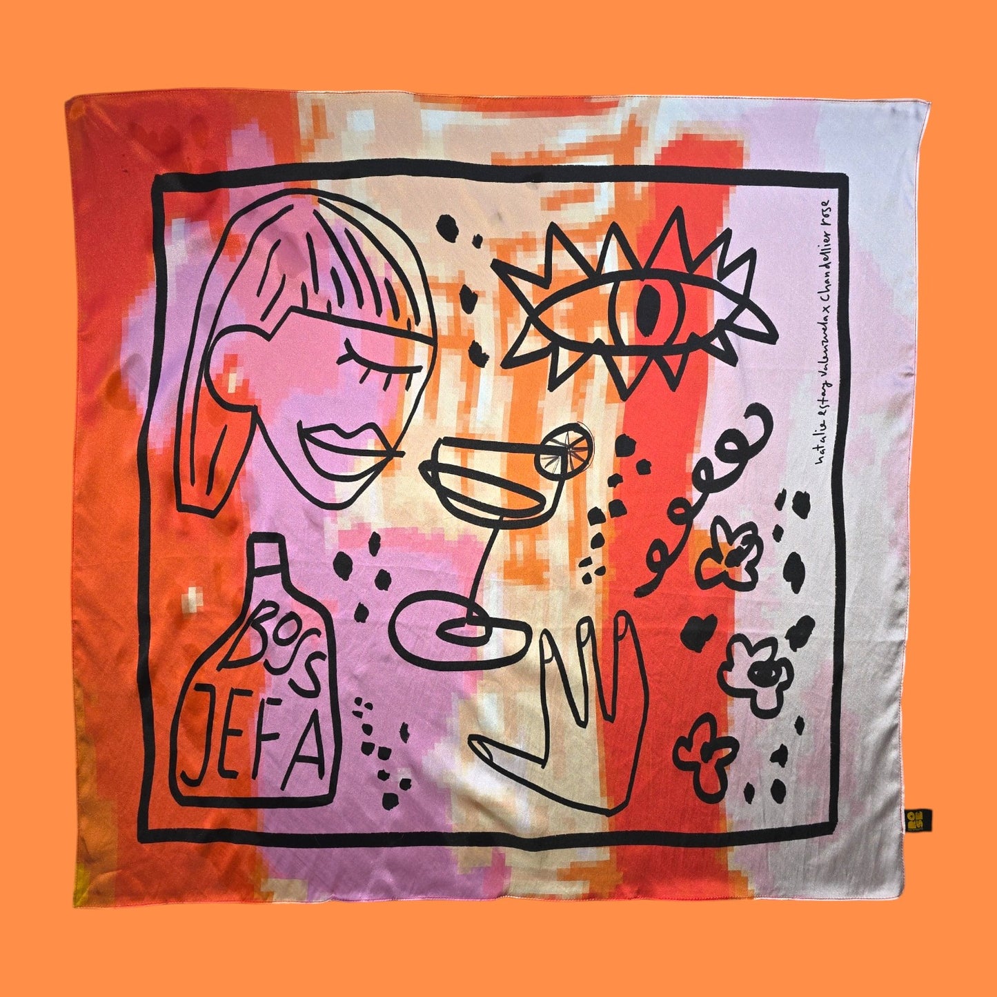 Spicy Magarita - Boss Jefa silk scarf